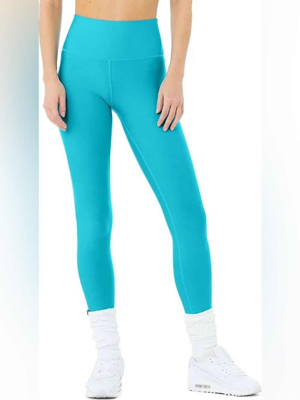 ALO Yoga Turquoise High-Rise AirLift Performance Leggings